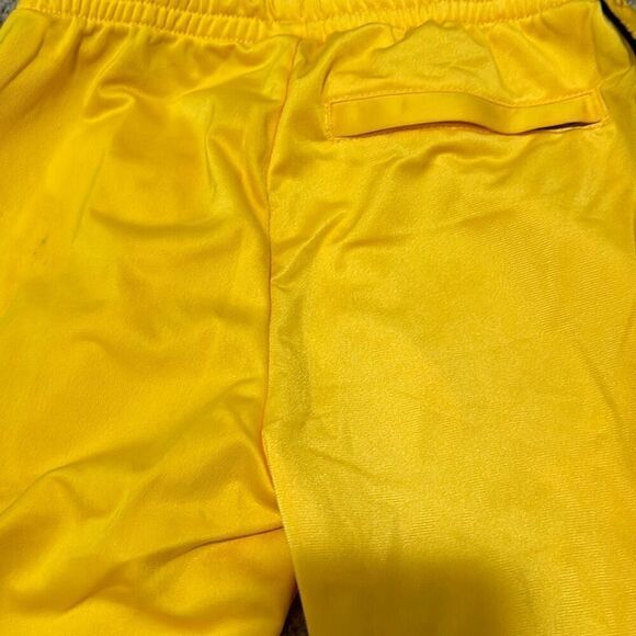 Kappa 6 Youth Sneek Man Track Stripe Logo Joggers Sweatpants Yellow Streetwear - Picture 5 of 13